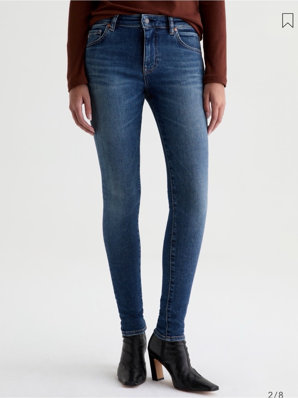 AG Adriano Goldschmied Women's Dark Blue Skinny Jeans Farrah